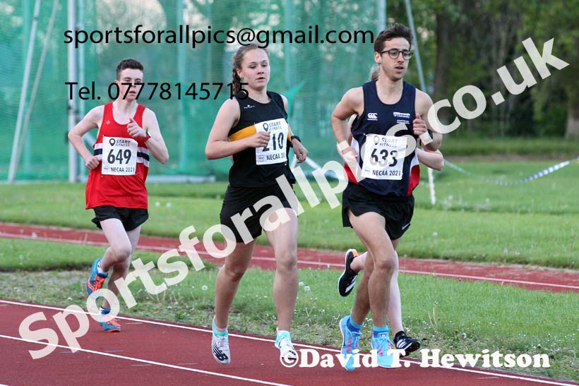 3000 metres, 2021 North East Grand Prix No. 2, Monkton, Wednesday, May 19th. Photo: David T. Hewitson/Sports for All Pics